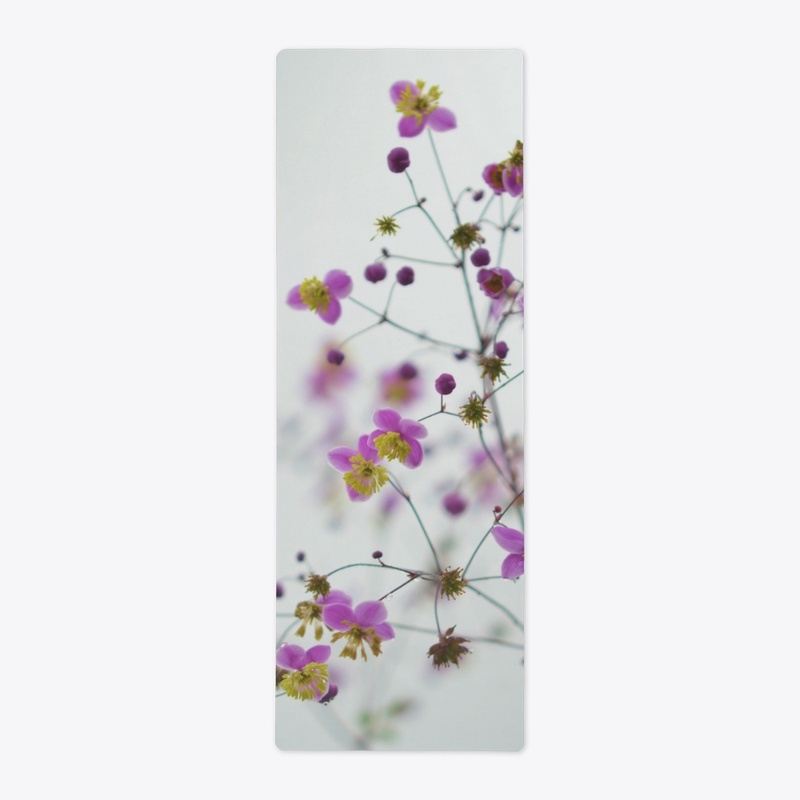 Pink and Yellow Floral Yoga Mat