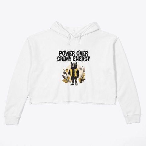 Power Over Grimy Energy White T-Shirt Front