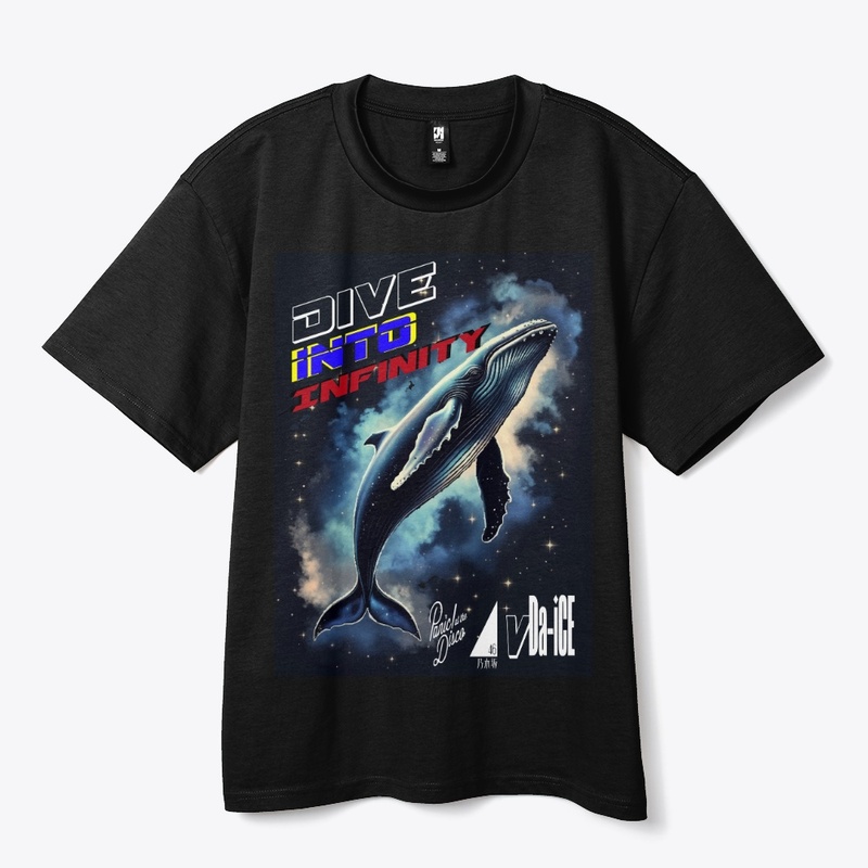 Dive Into Infinity Dark Whale Unisex Tee