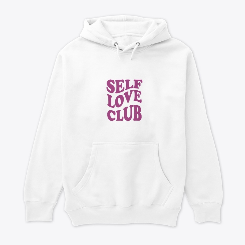 Self love club typography t shirt design
