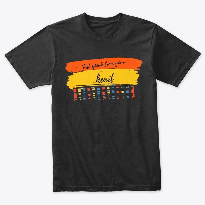   speak from your heart  men's t-shirts
