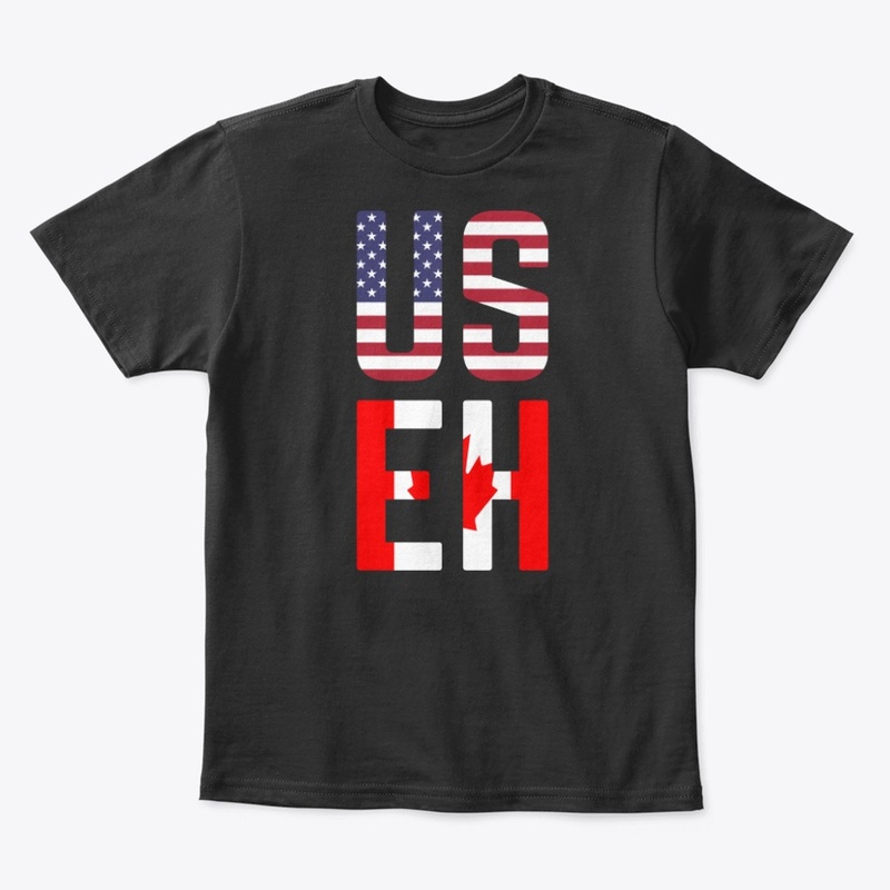 USEH America Canada Flag Funny American 