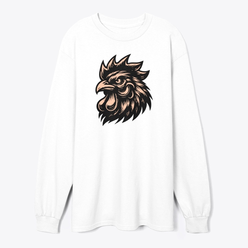 Bold Angry Chicken Illustration