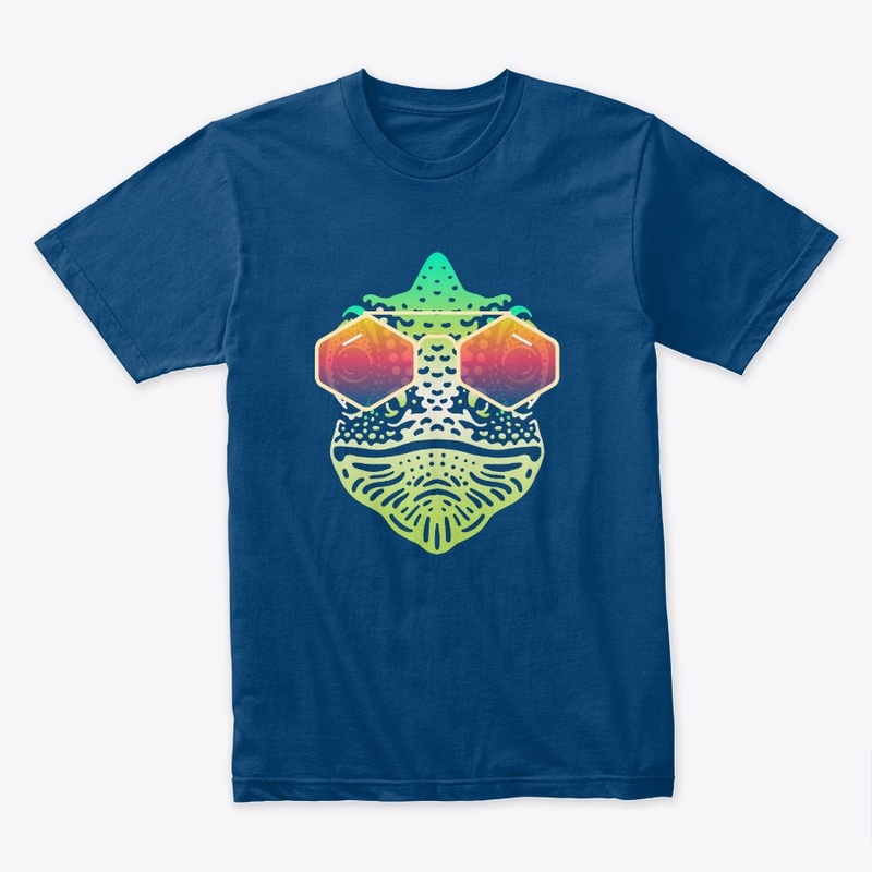 Cute Chameleon in Sunglasses (clr+sg03)