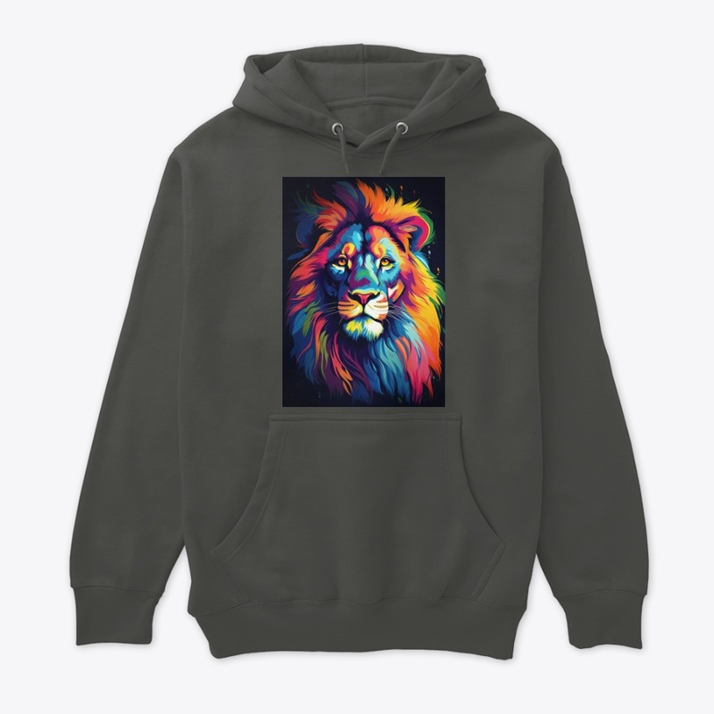 psycodelic lions face