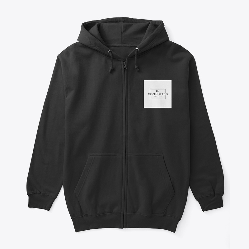 Asocial Status Zip Hoodie