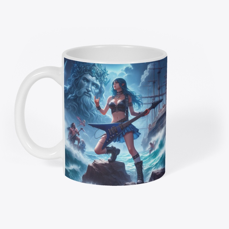 Metal Goddess with Poseidon