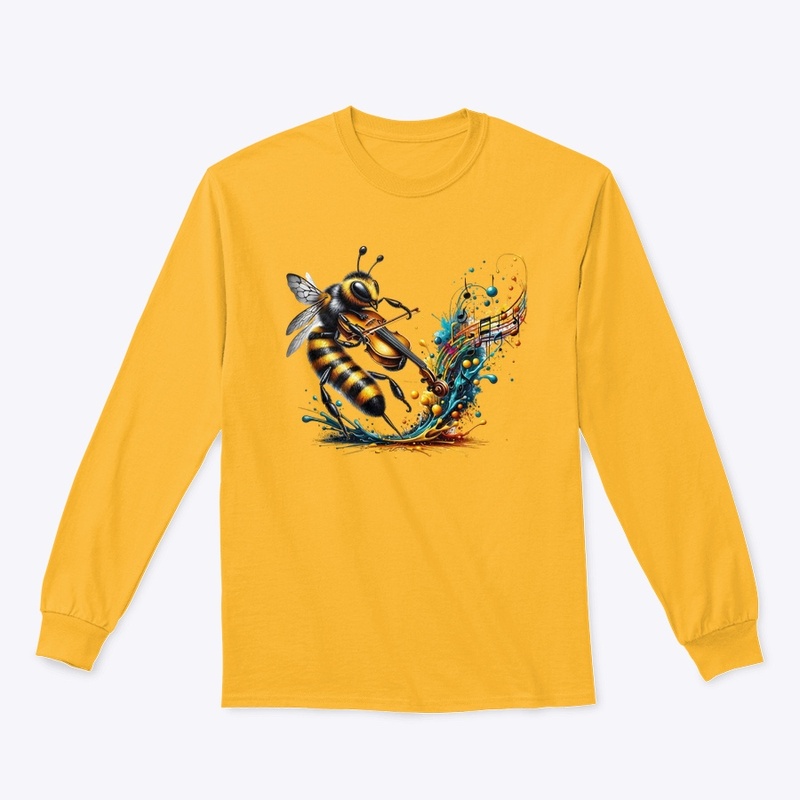 bee playing fiddle
