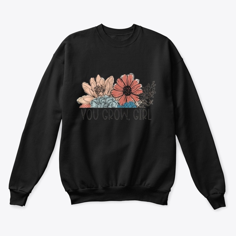 Floral printed t shirt and merchandise 