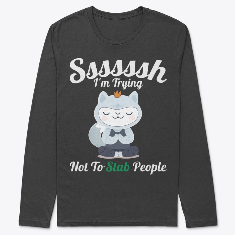 Introvert And Cat Lover Gift, Not Stab