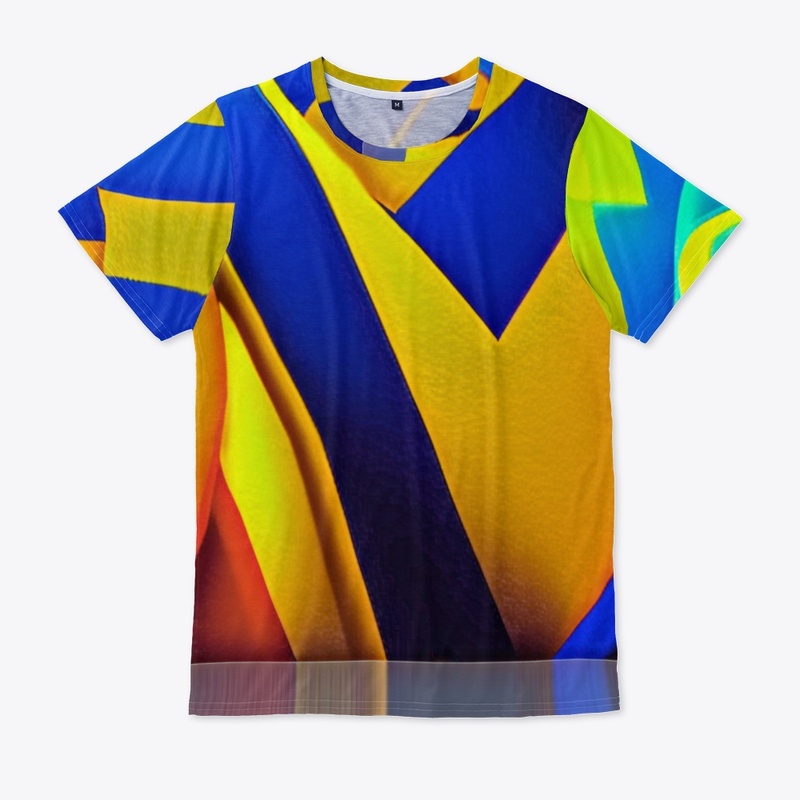 Blue And Gold Abstract