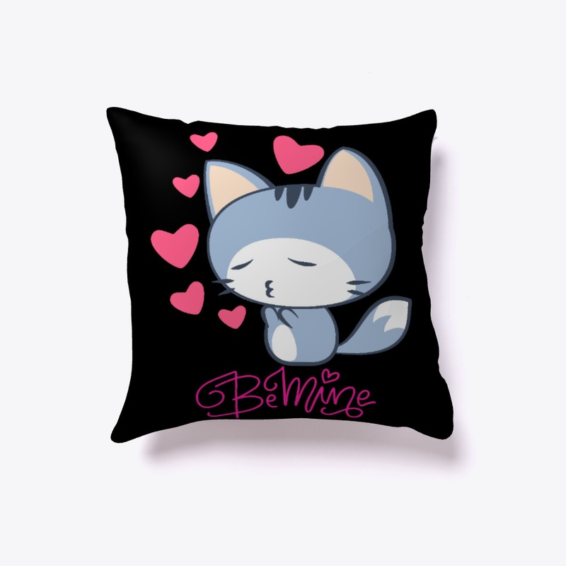 Be mine cute Valentines day kitty