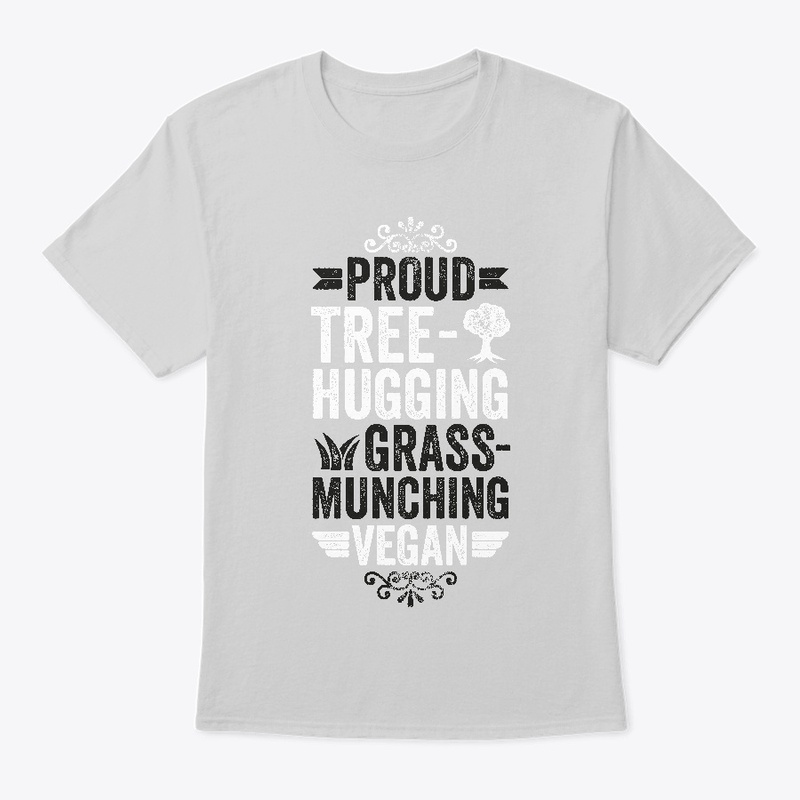 Proud tree hugging, grass munching vegan