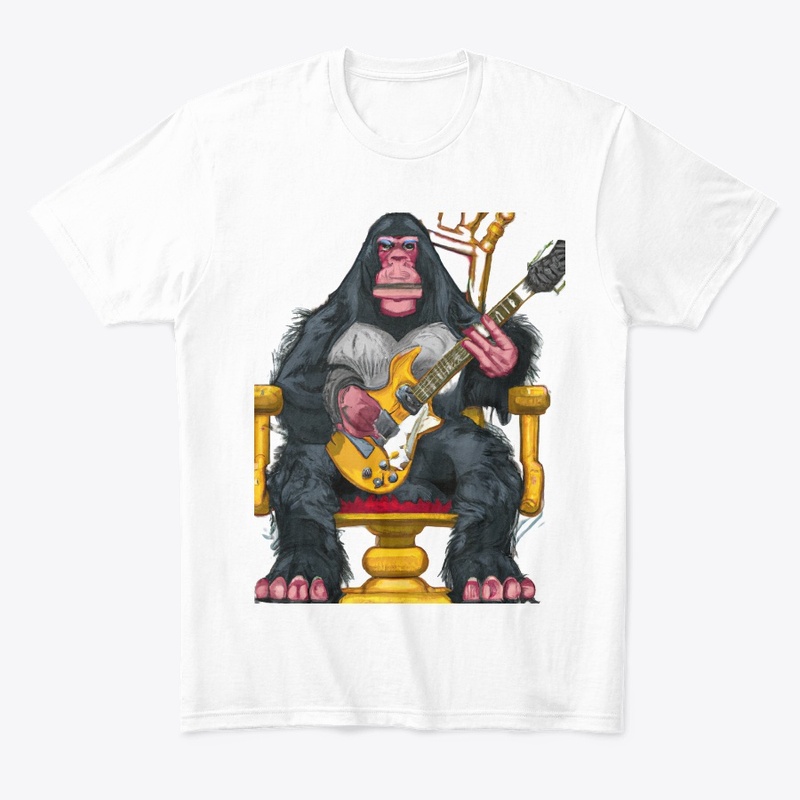 King of the Apes Jamming on Guitar