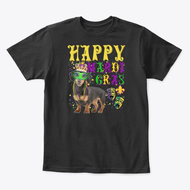 Dachshund Dog Mardi Gras