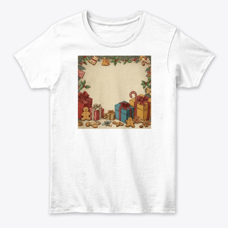 Sweet Christmas Gingerbread Gifts Frame