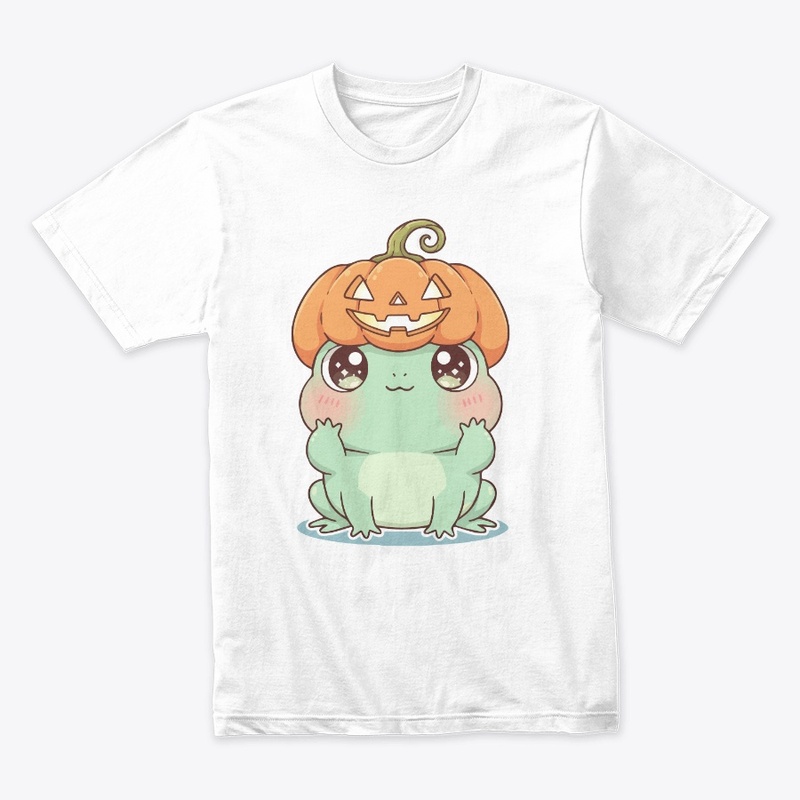 Hoppy Halloween Kawaii Pumpkin Hat Frog