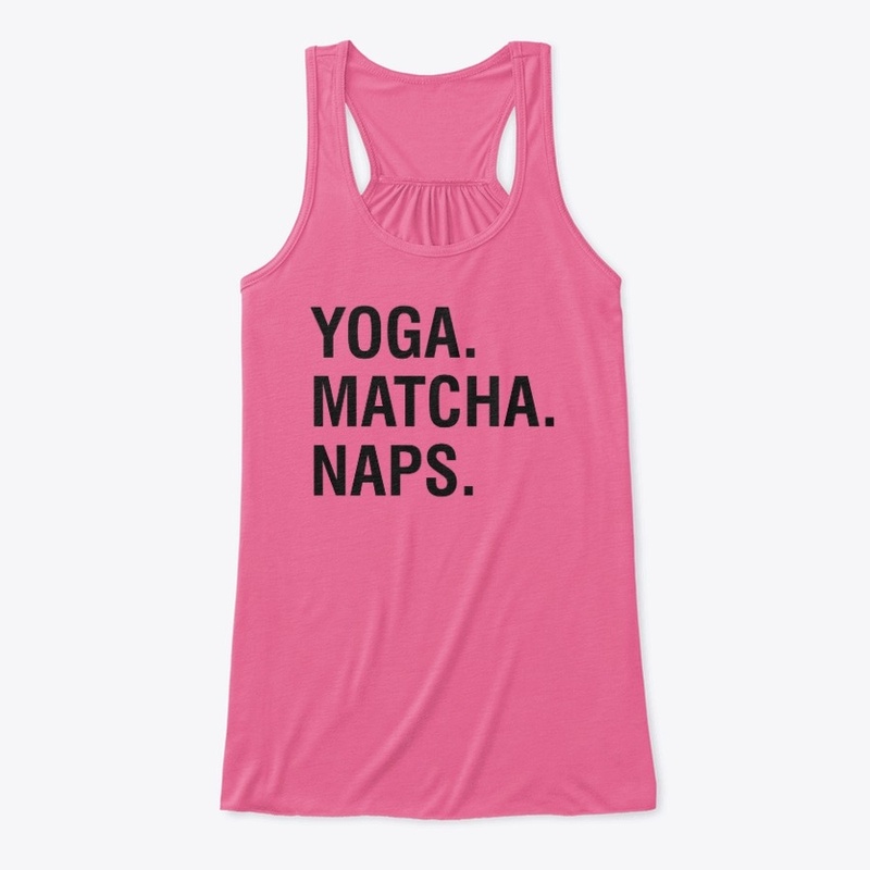 Yoga matcha naps shirt 