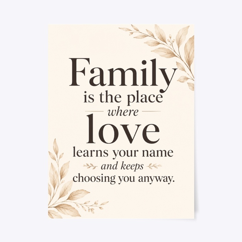 Chosen Anyway Family Art
