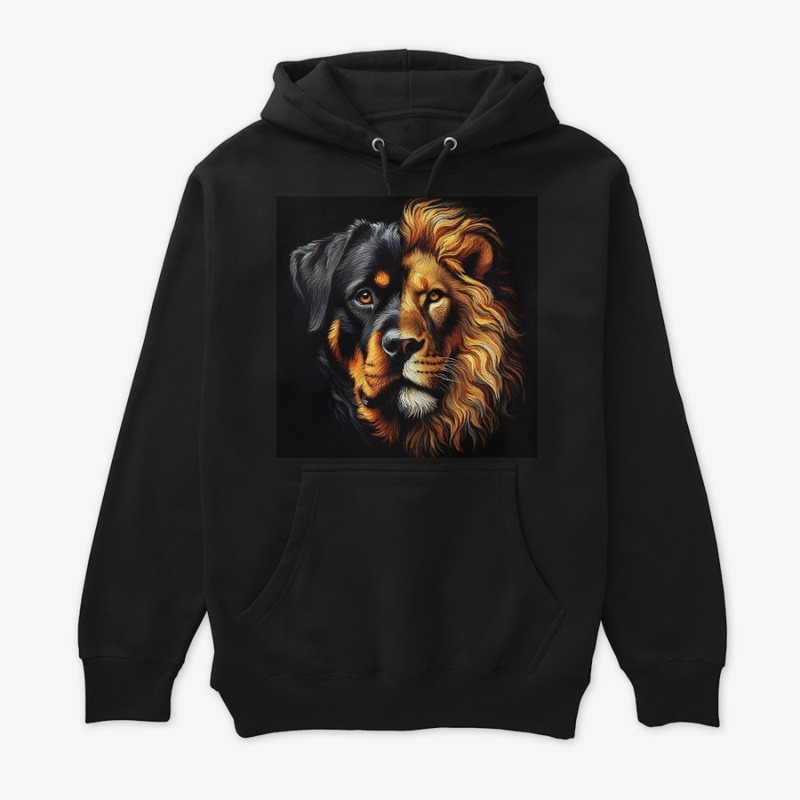 Rottweiler and Lion