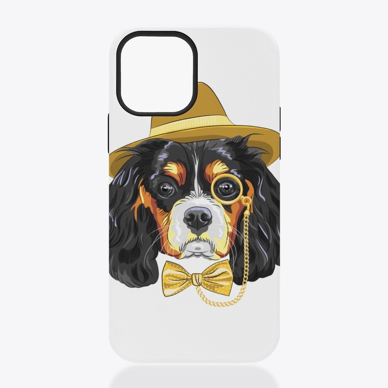 Funny Hipster Dog King IPhone Case