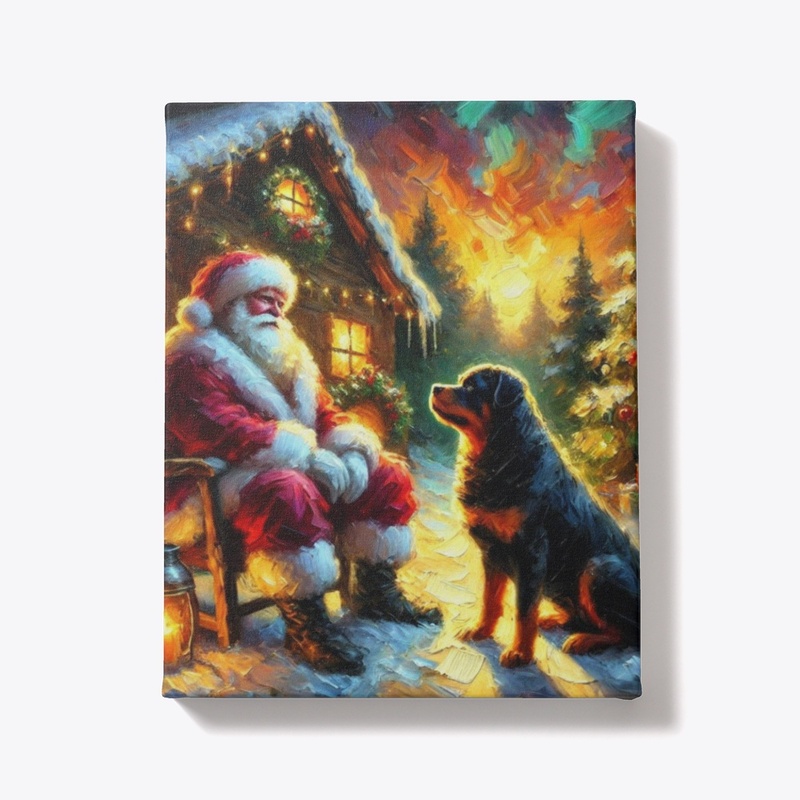 Rottweiler & Santa