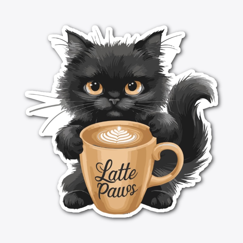 CAT AND MUG LATTE