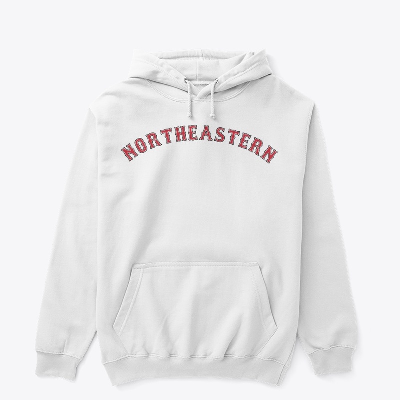 Northeastern Sox Script - White/Gray
