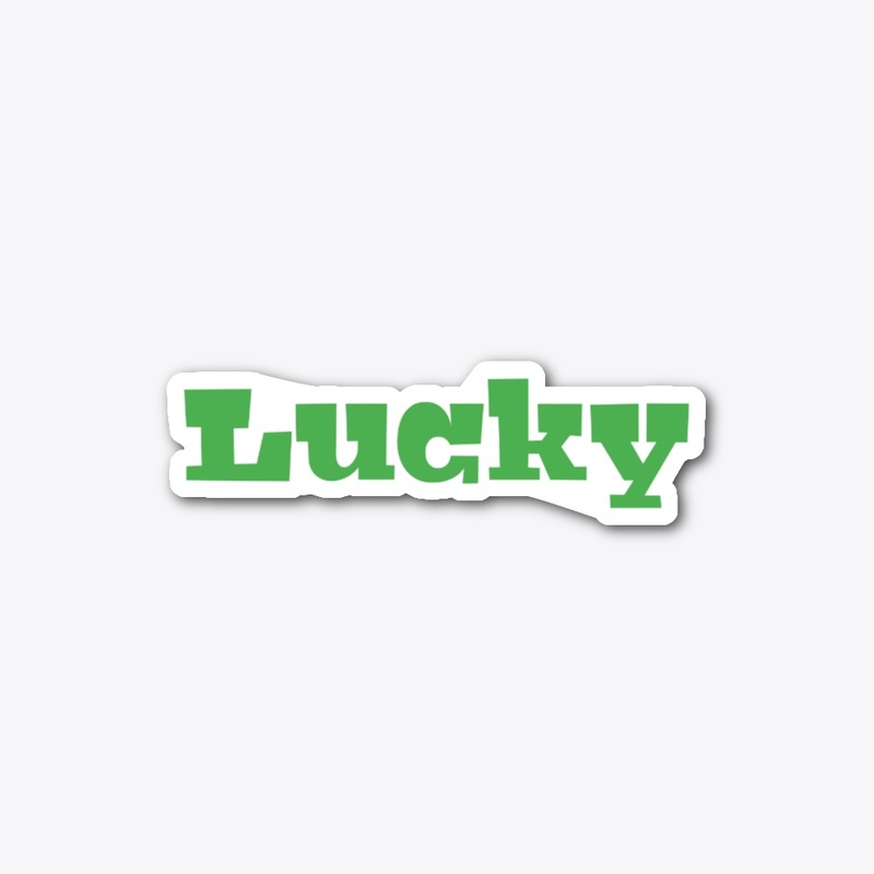 Lucky Die Cut Sticker