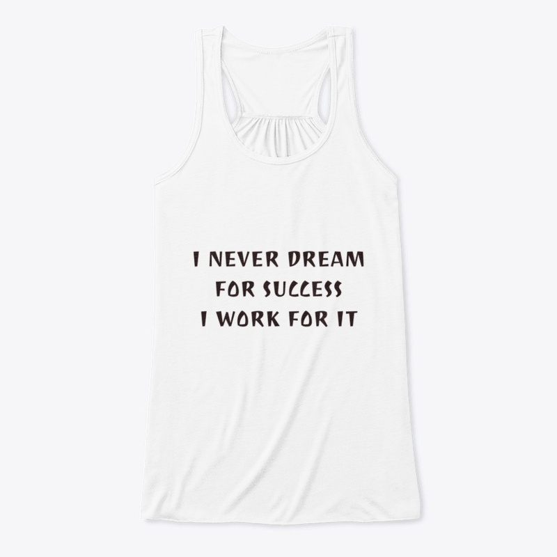 I work for success