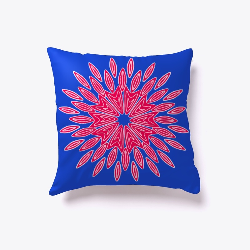 Floral Mandala Indoor Pillow
