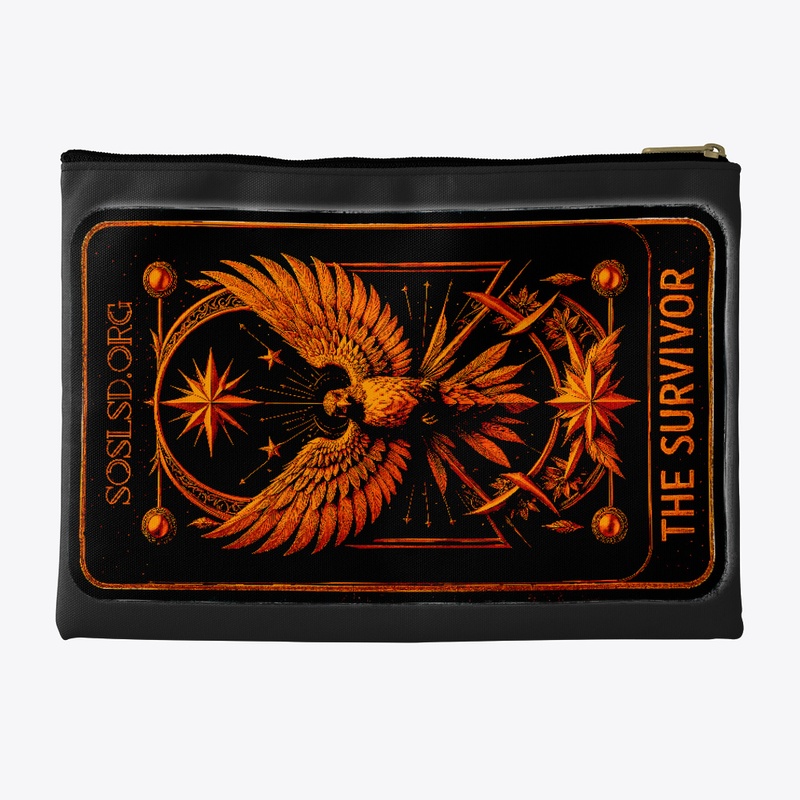Survivor Tarot pouch in pumpkin