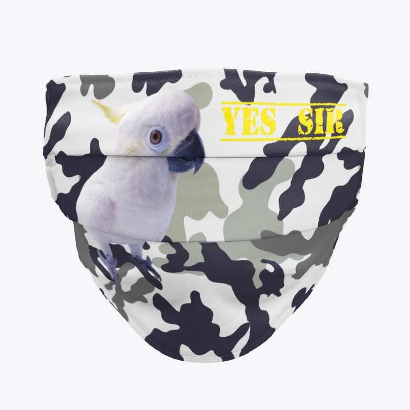Cockatoo Navy Face Mask 