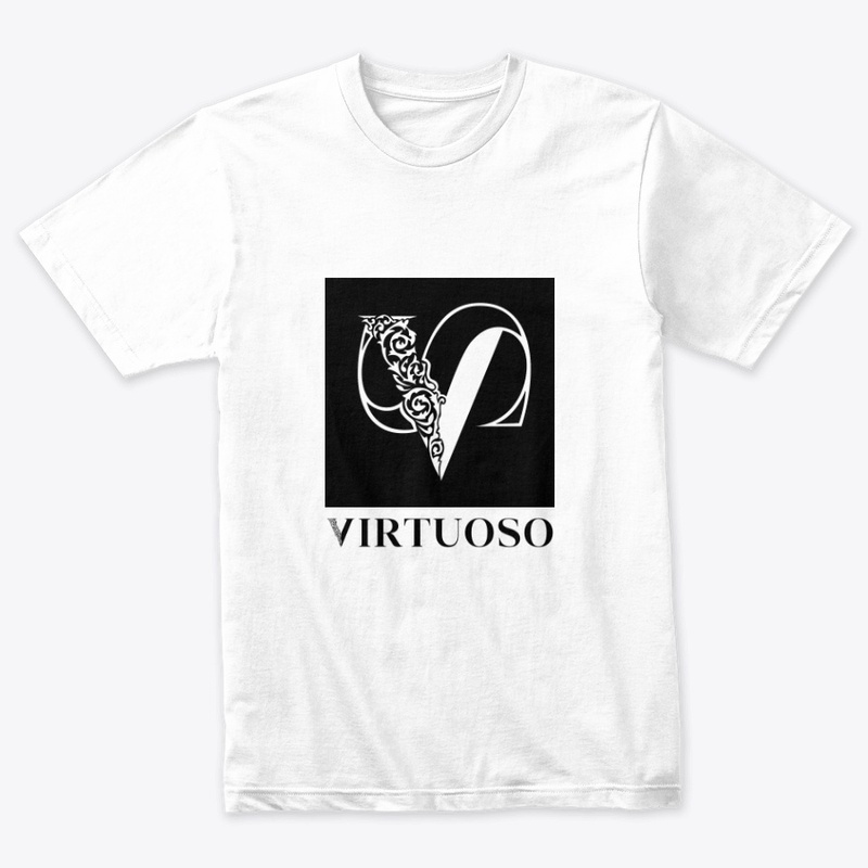 VIRTUOSO Inverse Tee (White on Black)