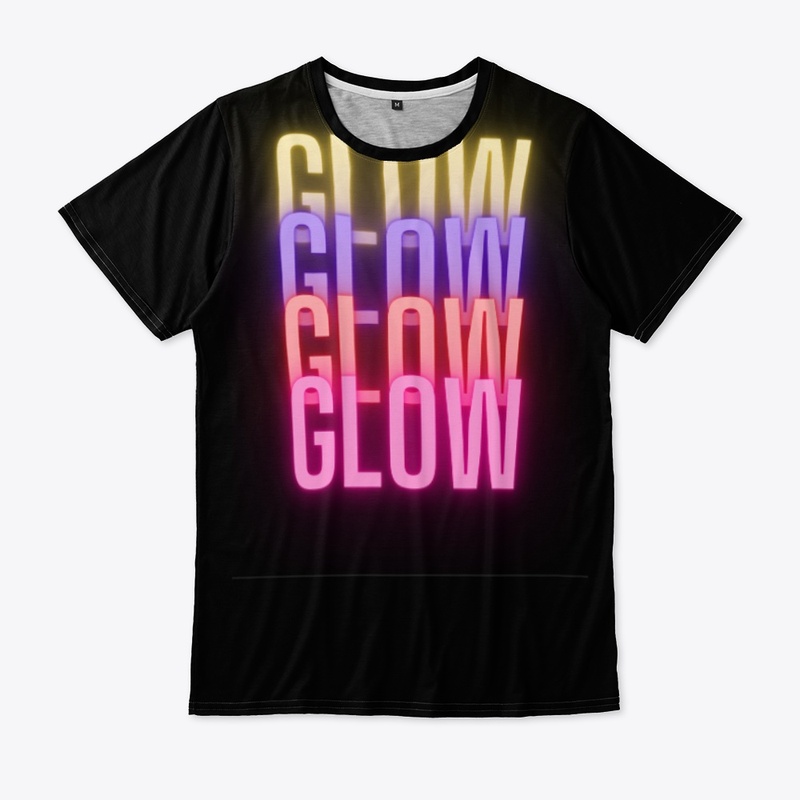 "Glow" Black Sweatshirts, hoodie & tee.