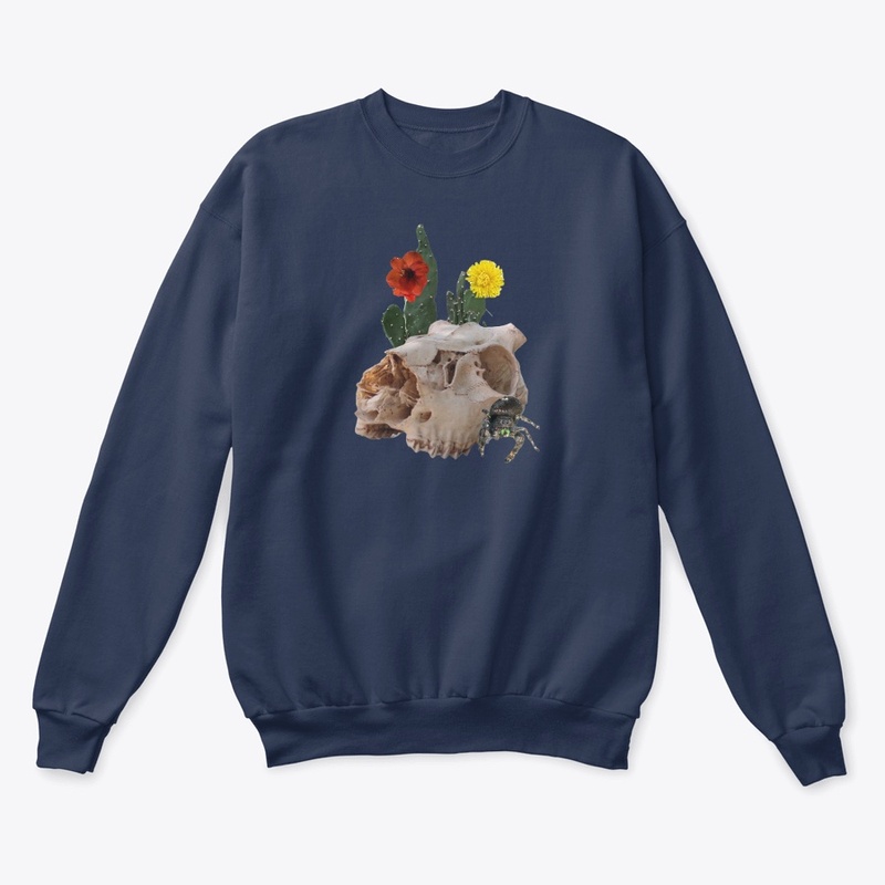 Animal Skull, Cactus, Flowers, Spider