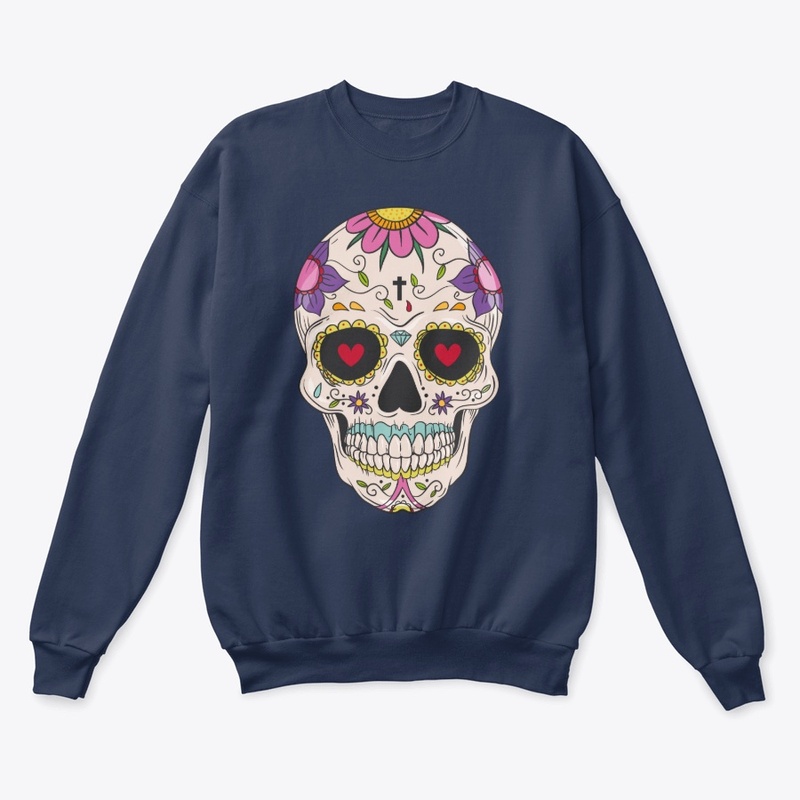 Day of the Dead Floral Sugar Skull Merch
