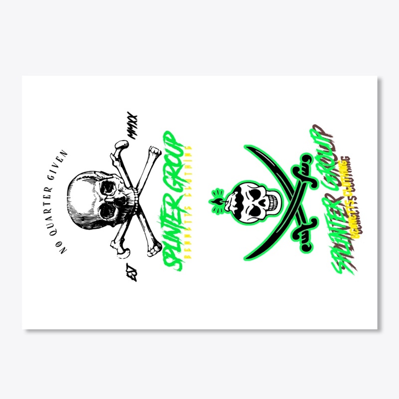 Pirate skull and bones.