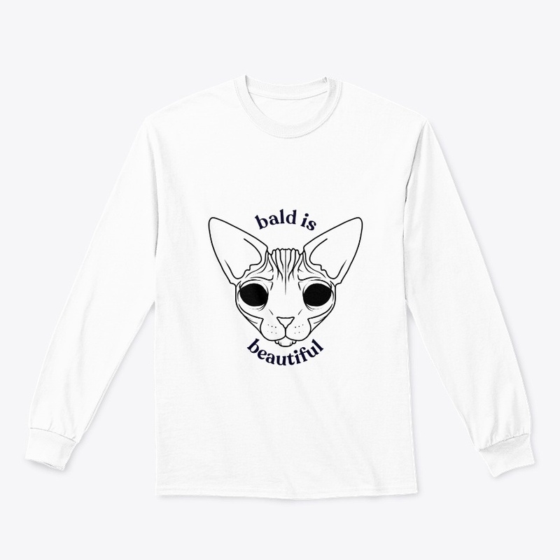 Bald is Beautiful - Sphynx Cat Art - Dem