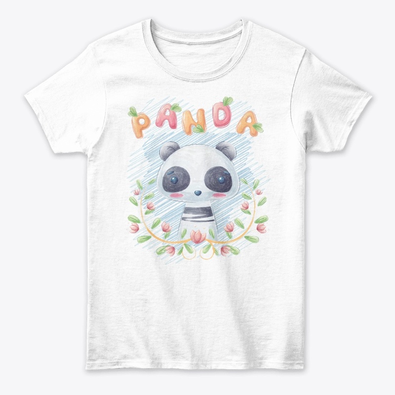 Cute Panda Print T-shirt