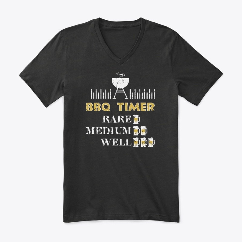 BBQ Timer Barbecue Shirt Funny Grill Gri