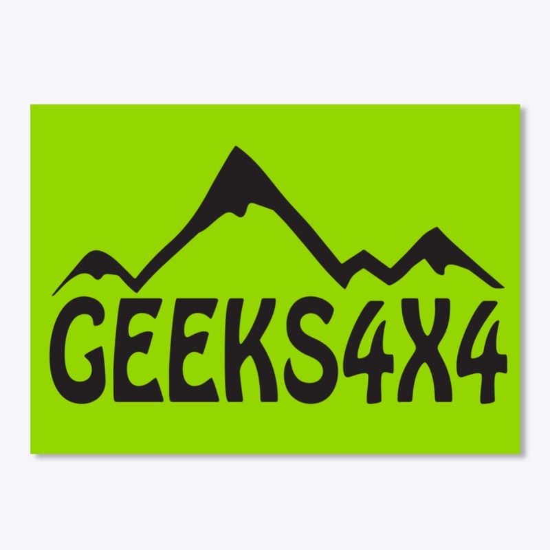 Geeks4x4 Black Mountain Logo Stickers