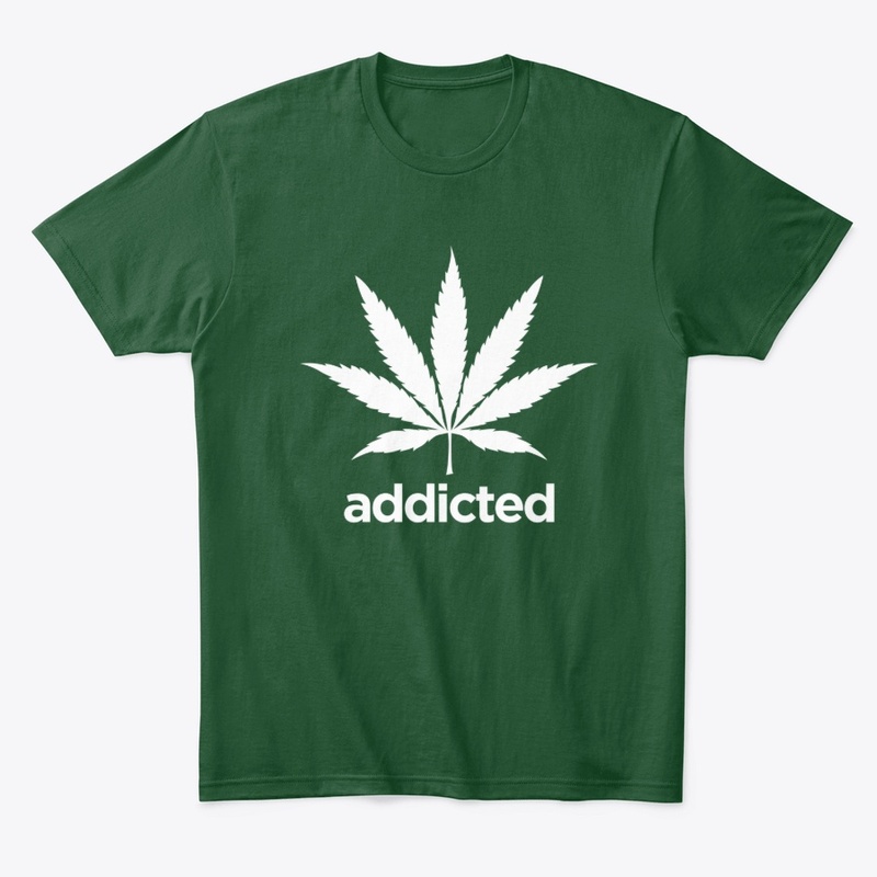 Addicted Weed Leaf