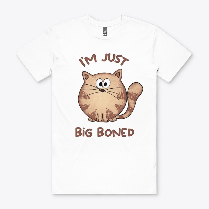 I'm not fat I'm just big boned, cute cat
