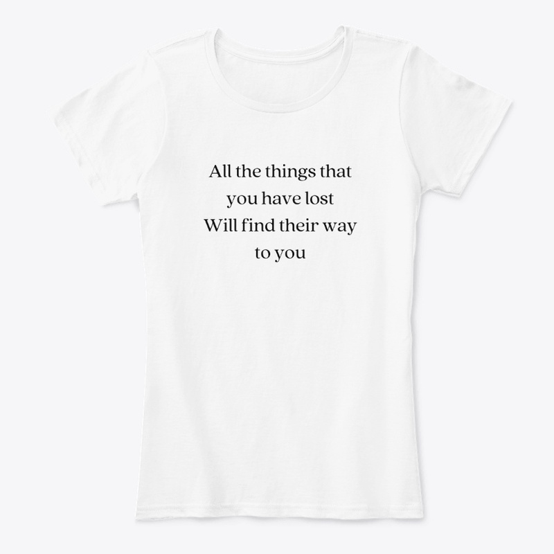 All the things that you have lost 