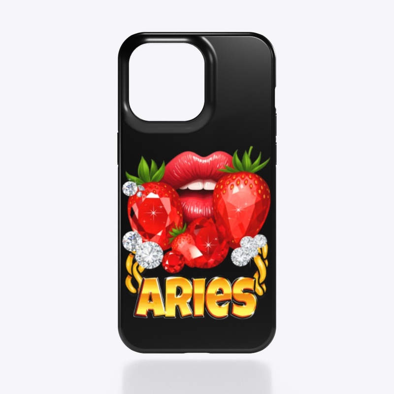 Lips Gold Chain Aries Zodiac Gift