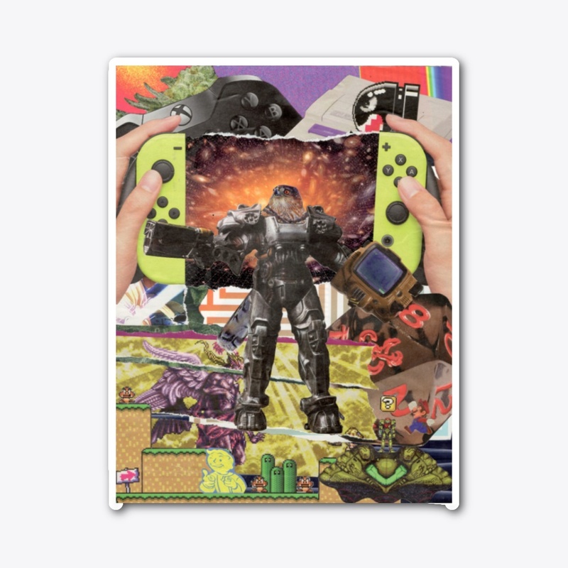 Video Game Collage Art - Fallout Gift