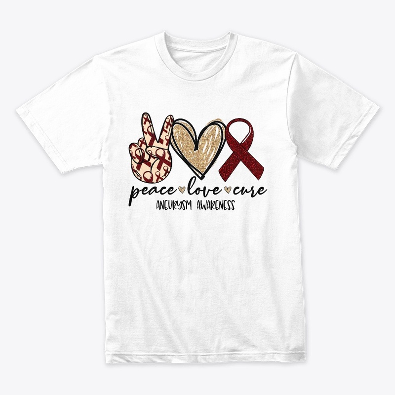Peace - Love - Cure - Aneurysm Awareness