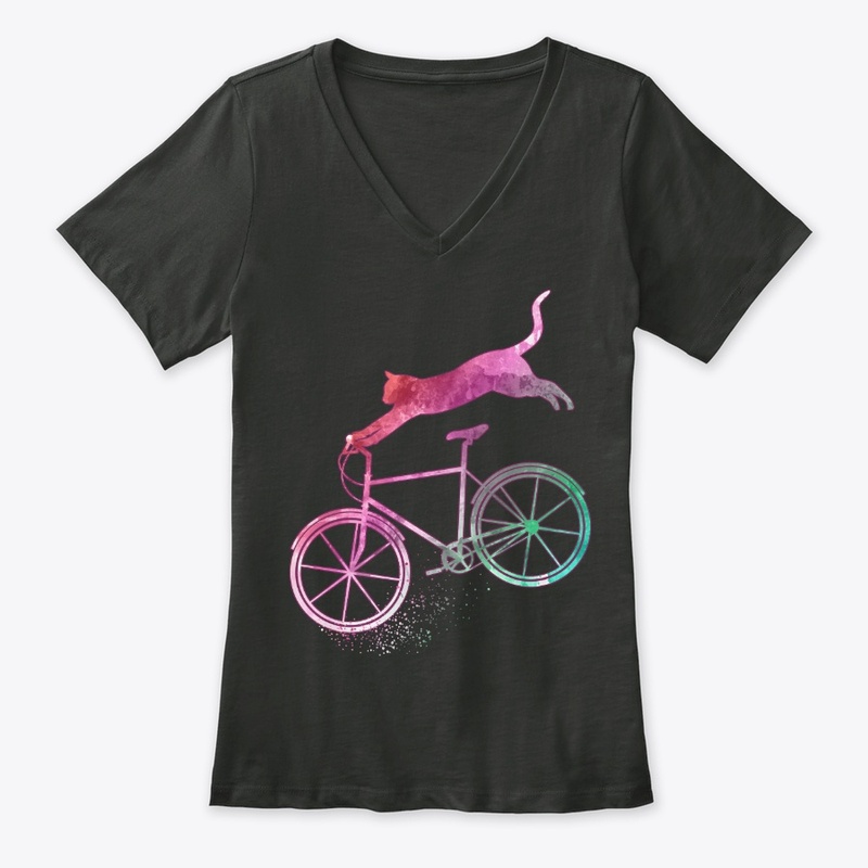 Cat Bike Cycling Gifts For Kitten Lover