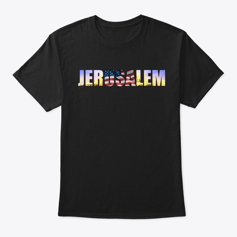 Jer Us Alem Black T-Shirt Front